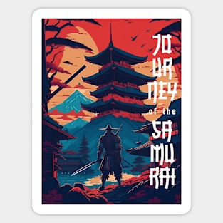 Futuristic Samurai: A Journey Through Time and Tradition Sticker